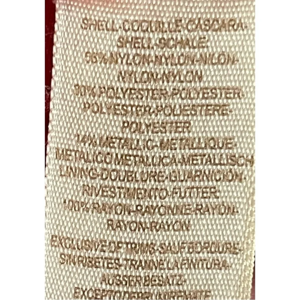 Free People Mini Dress Red Bronze Metallic Sleeveless Dress NWT SZ 4 - Picture 13 of 14